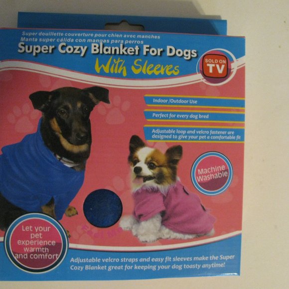 Sold on TV Dog Dog Blanket Coat With Sleeves New In Box Large